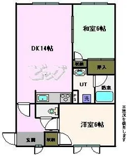 メゾンドヴィル新町【3階】の間取り