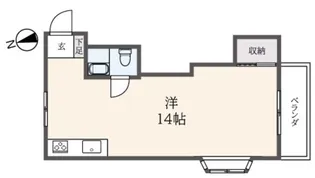 コーポ・ヤマト【2階】の間取り