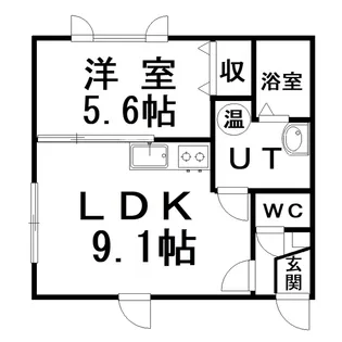 アーバンエステート昭和【1階】の間取り