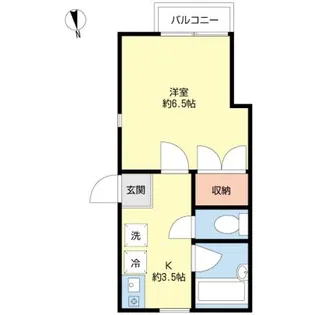 メゾン鴇田【1階】の間取り