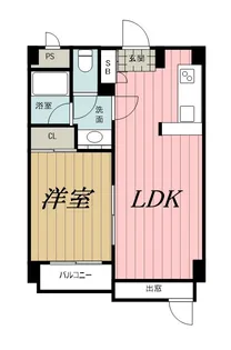 フラッツ100【8階】の間取り