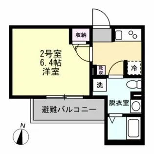ヴィラベイルーム本厚木【1階】の間取り