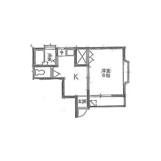 亀田ハイツ【1階】の間取り