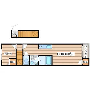 プランドール銀杏町【2階】の間取り