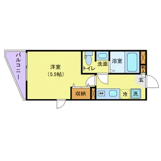 ルッシェロ稲毛【2階】の間取り