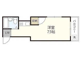 サンズビル【4階】の間取り