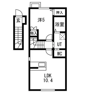 East Village III棟【2階】の間取り