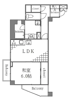 東京都江東区深川2【マンション】の間取り