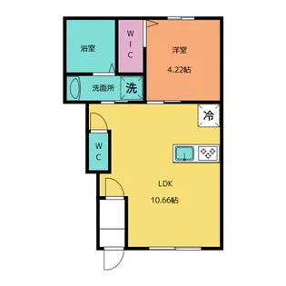 クリザンテーム白子【1階】の間取り