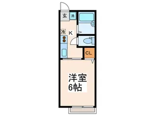 シティハイム佐江戸【2階】の間取り