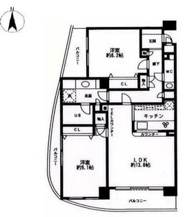 シルフィード南平台C【4階】の間取り
