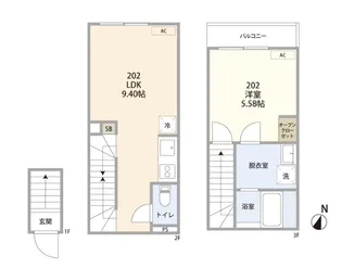 カインドネス亀有の間取り
