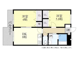 ディアコート8番館【5階】の間取り