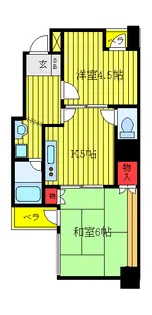 パレス内田6号館【7階】の間取り