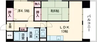兵庫県高砂市春日野町【マンション】の間取り