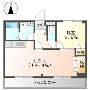ルミナス西山本【2階】の間取り