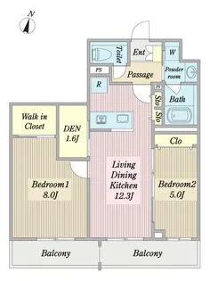 サンメゾン新横浜【2階】の間取り