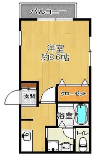 ガーデンヴィラ新中野【1階】の間取り