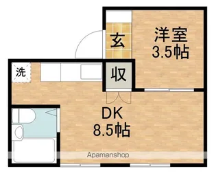 A-Life葵東【4階】の間取り