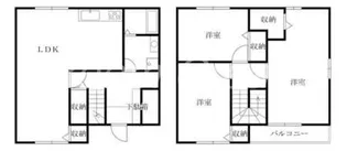 徳島県徳島市八万町内浜【一戸建】の間取り