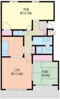 カセリオ五月台【5階】の間取り