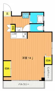 コーポサンフラワー【4階】の間取り