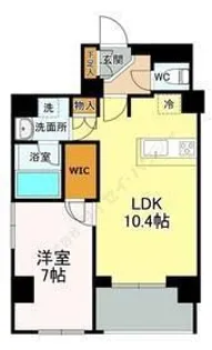 スカイステージ築地【5階】の間取り