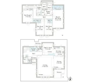 東京都渋谷区大山町【一戸建】の間取り