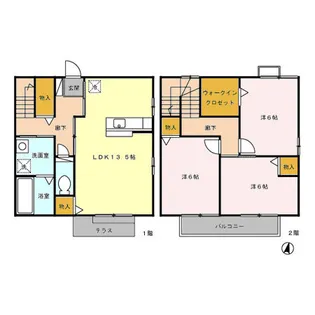 長野県長野市稲里1【一戸建】の間取り