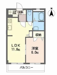 Pure・Life-Kume【1階】の間取り