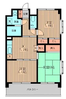 神奈川県横浜市戸塚区矢部町【マンション】の間取り
