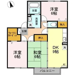グラン ルミエール B【2階】の間取り
