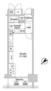 東京都渋谷区千駄ヶ谷4【マンション】の間取り