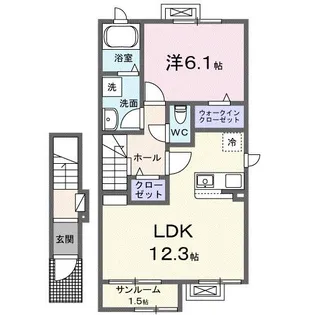 エトワール【2階】の間取り