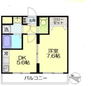 クレストパル【4階】の間取り
