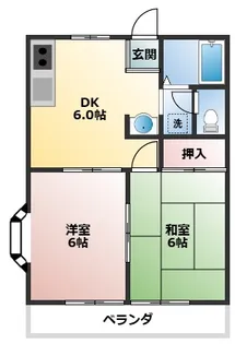 コーポラス英【1階】の間取り