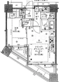 シティタワー武蔵小山【8階】の間取り