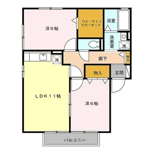 ルミネ・いわき【2階】の間取り