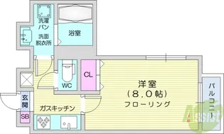ガーネットヒルズ上杉【5階】の間取り
