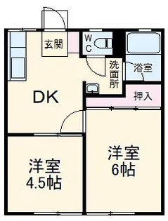 小野寺ハイツ【1階】の間取り