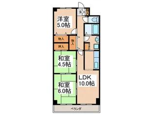 コンフォート桂台【4階】の間取り