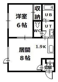 アイリス1・7【2階】の間取り