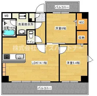 福岡県福岡市南区塩原1【マンション】の間取り