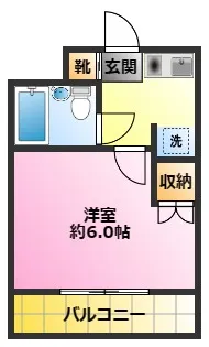 ジョイテル武蔵小杉【2階】の間取り