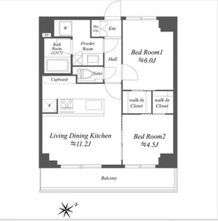 ブライズ白金台【8階】の間取り