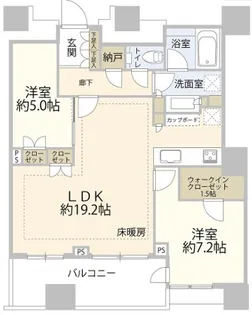 東京都中央区勝どき4【マンション】の間取り