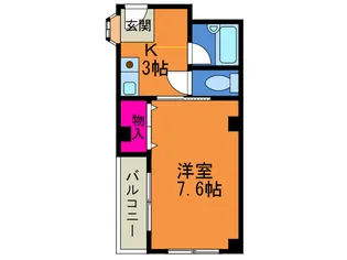 タウンコートこだまII【1階】の間取り