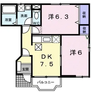 神奈川県小田原市前川【アパート】の間取り