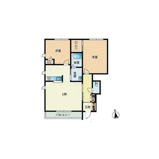 シャーメゾン室見【1階】の間取り