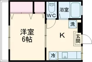 ヴィラ栄【2階】の間取り